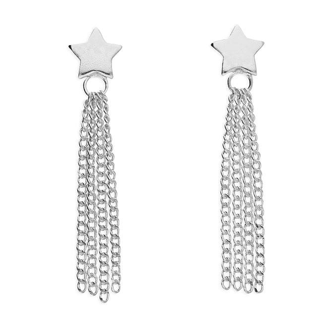 Star Stud Tassel Drop