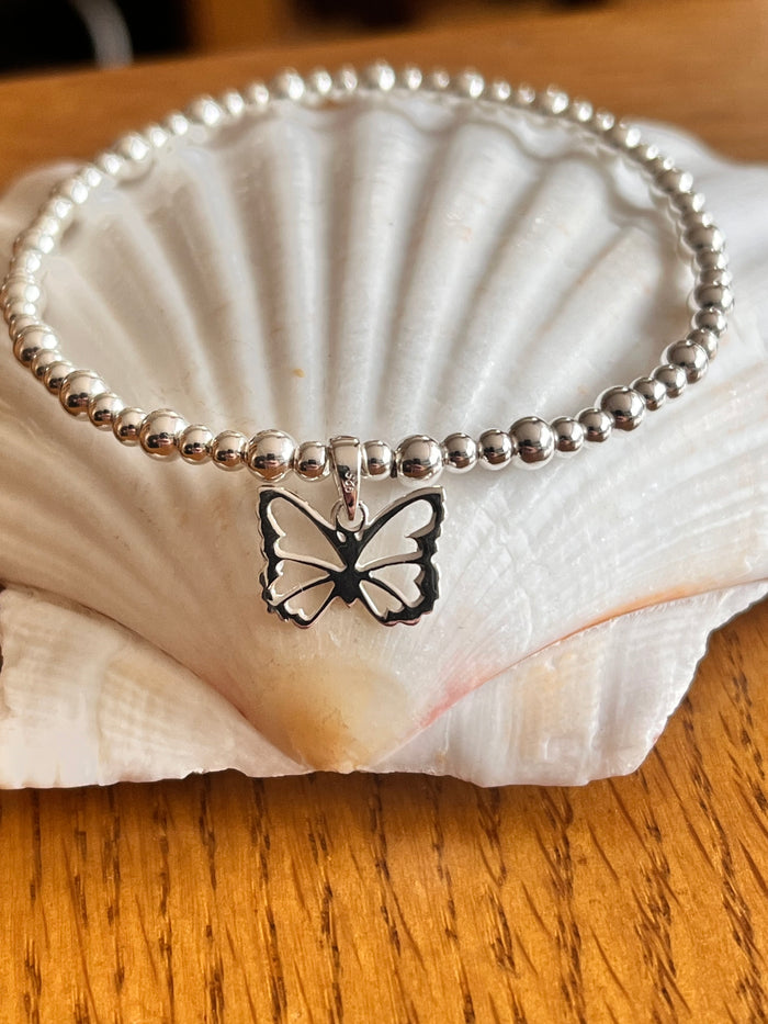 Butterfly Bead Bracelet