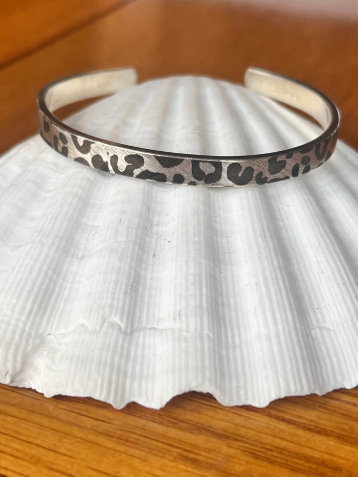 Leopard Print Cuff Bangle