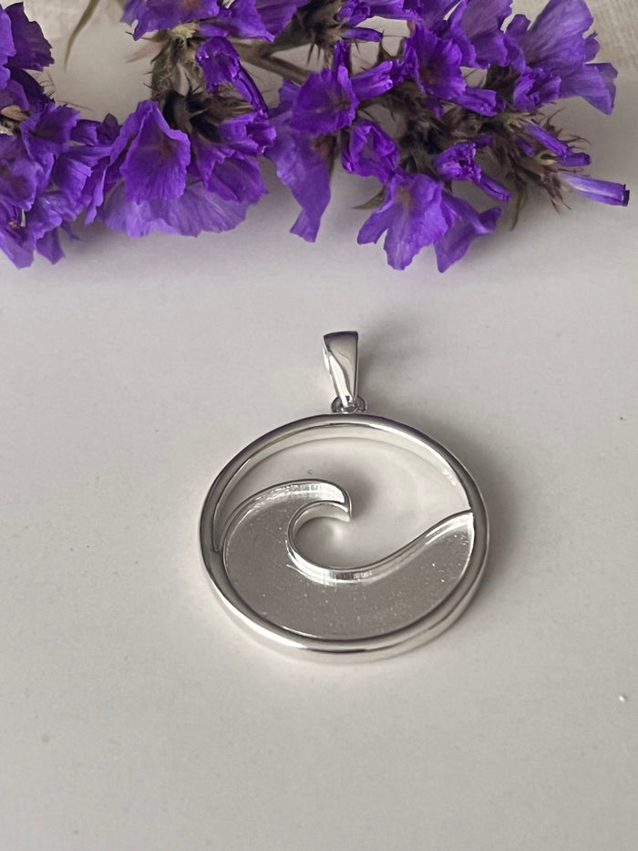 Ocean Wave Memorial Necklace