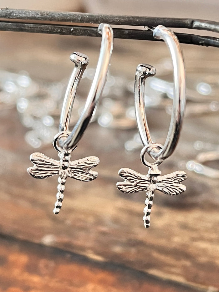 Detachable Dragonfly Hoops