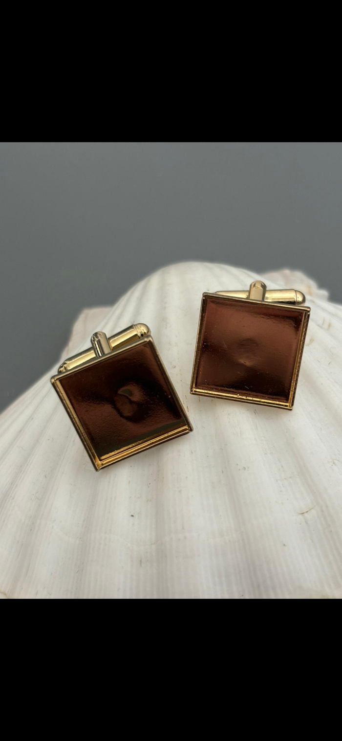 Gold plated cuff links