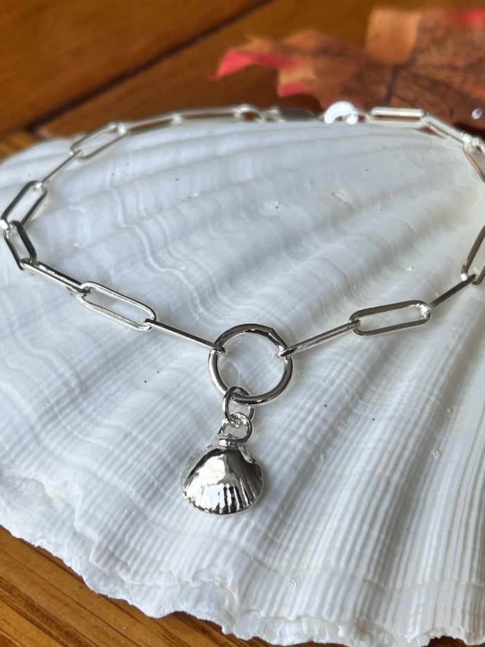 Seashell Paperclip Bracelet