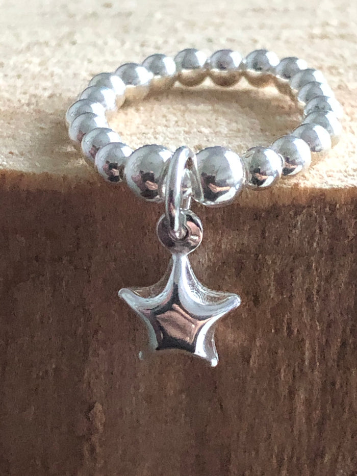 3D Star Bead Ring