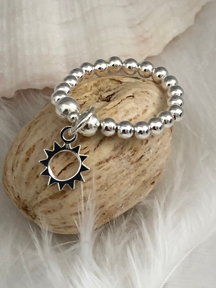 Funky Sun Bead Ring