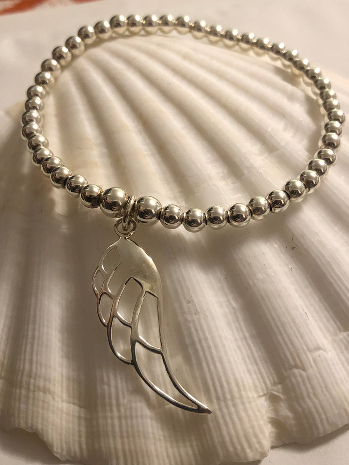Angel Wing Bead Bracelet