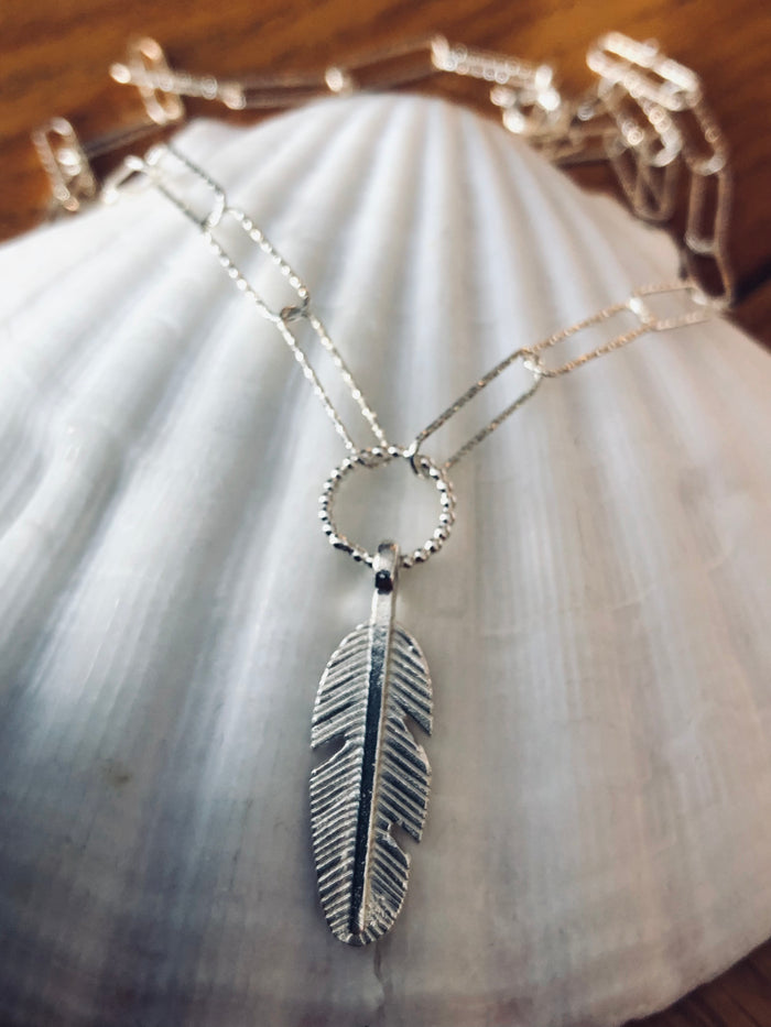 Feather Trace Chain Necklace
