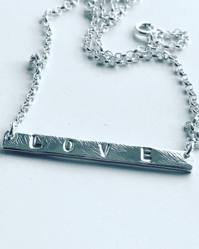 Name Bar Necklace Personalised