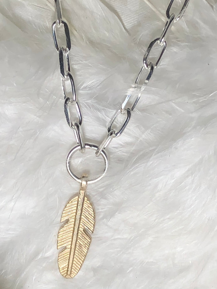 Gold Feather Trace Chain